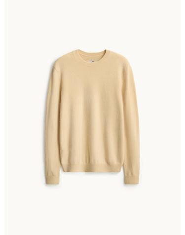 Cashmere Compact Crewneck Knit_Light Yellow