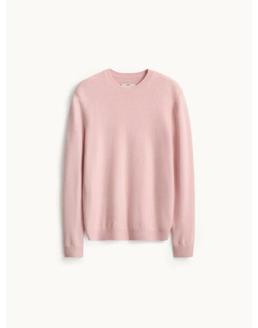 Cashmere Compact Crewneck Knit_Light Pink