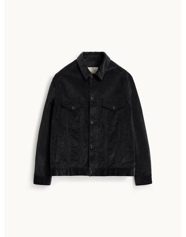 Corduroy Trucker Jacket_Black