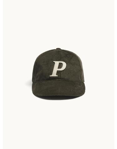 Corduroy Graphic Ball Cap_Olive