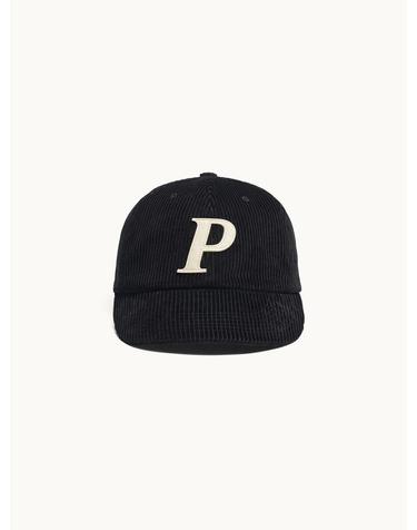 Corduroy Graphic Ball Cap_Black