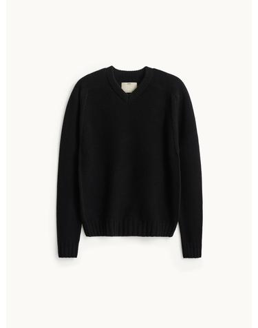 Cashmere V-Neck Knit_Black