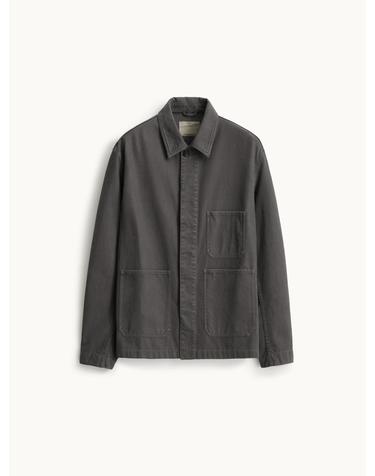 Brushed Cotton Work Jacket_Charcoal