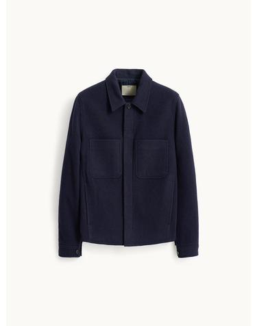 Wool Jersey Pocket Jacket_Mid Night
