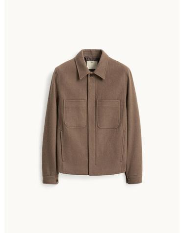 Wool Jersey Pocket Jacket_Taupe