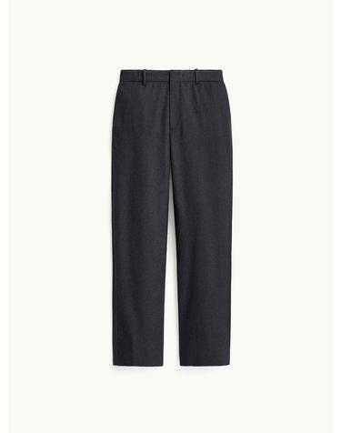 Flannel Straight Trouser_Charcoal