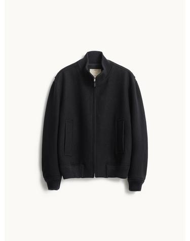 Melton Wool Deck Jacket_Black