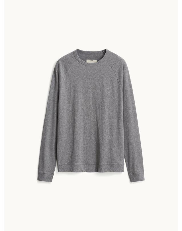 포터리 Long Sleeve Classic T-shirt_Melange Gray 착용컷