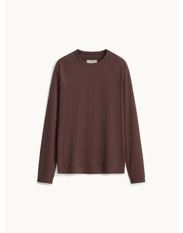포터리 Long Sleeve Classic T-shirt_Brown 착용컷