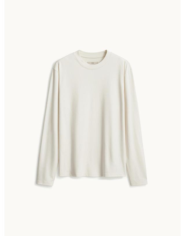 포터리 Long Sleeve Compact T-shirt_Off White 착용컷