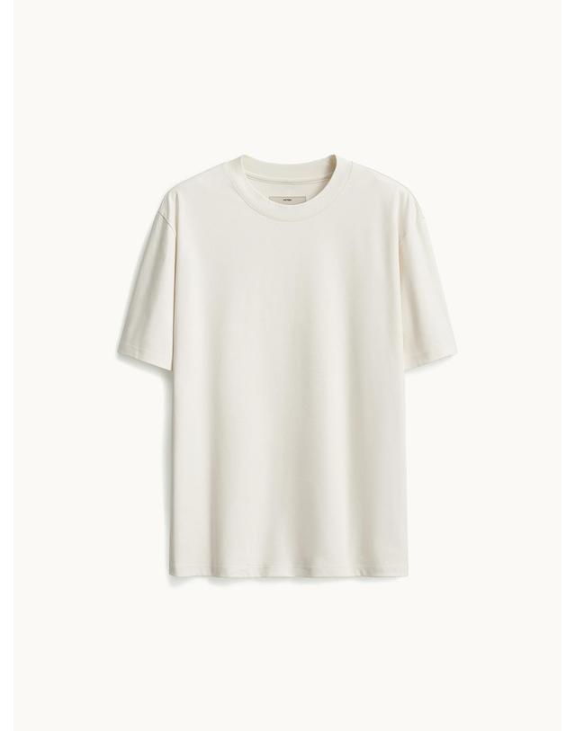포터리 Short Sleeve Compact T-shirt_Off White 착용컷