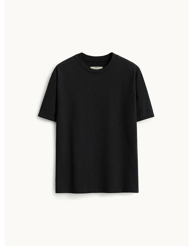 포터리 Short Sleeve Standard T-shirt_Black 착용컷
