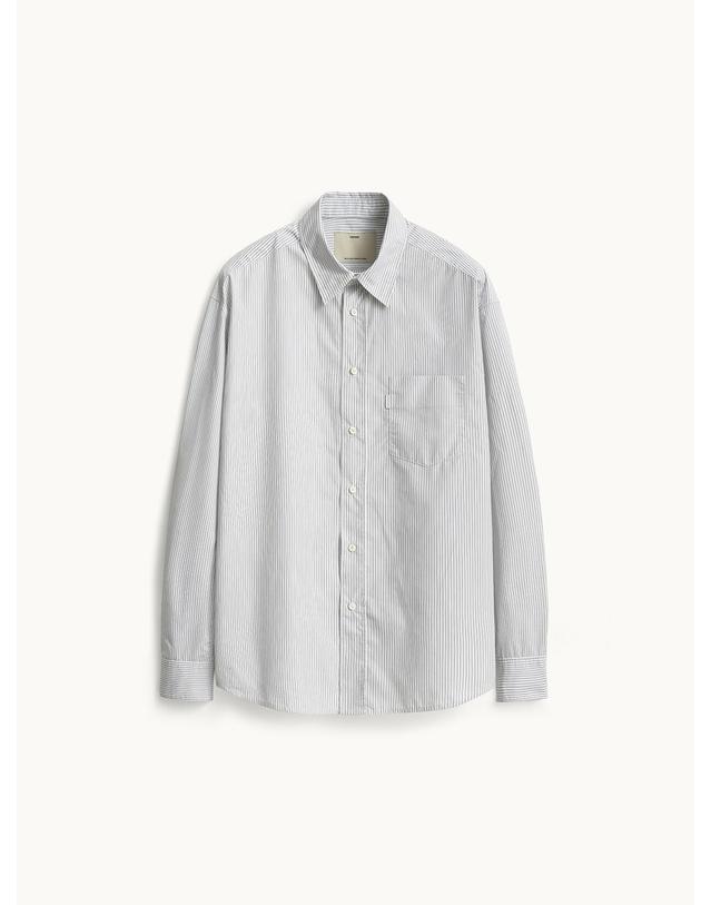 포터리 Comfort Shirt_White Stripe 착용컷