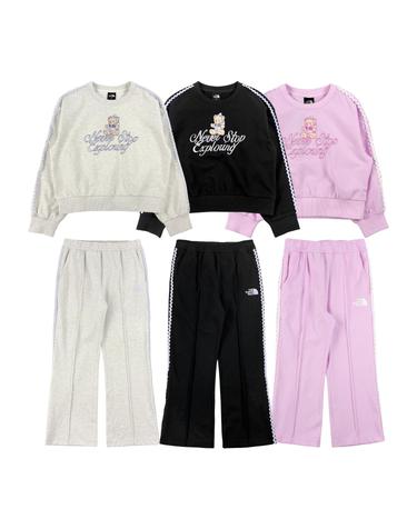 노스페이스 키즈 걸즈 블루시 세트 NM5MS04