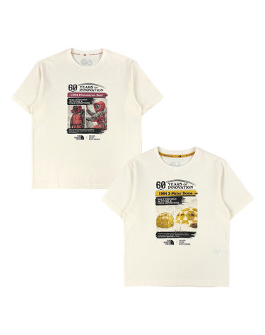 노스페이스 키즈 노스페이스 60주년 기념 반팔 티셔츠 NT7US51