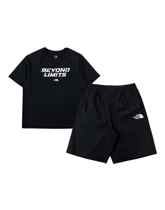 노스페이스 노스페이스 키즈 플레이부스트 크루 세트 NT7US13 착용컷