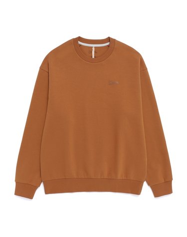 내셔널지오그래픽 N261USW810 블루핀 로고 세미오버핏 맨투맨 URBAN TAN