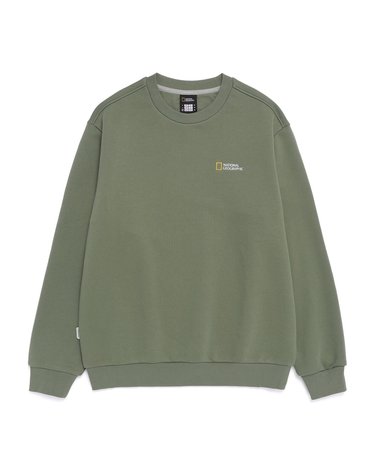 내셔널지오그래픽 N261USW910 폴하스 스몰로고 맨투맨 MILITARY KHAKI