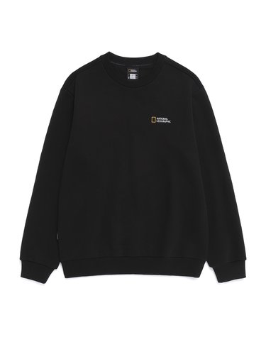 내셔널지오그래픽 N261USW910 폴하스 스몰로고 맨투맨 BLACK