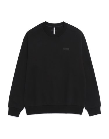 내셔널지오그래픽 N261USW810 블루핀 로고 세미오버핏 맨투맨 BLACK