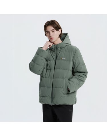 내셔널지오그래픽 N254UDW950 경량 후드 덕다운 점퍼 KHAKI