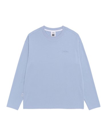 내셔널지오그래픽 N265UTS901 수피마 세미오버핏 긴팔 티셔츠 STORM BLUE