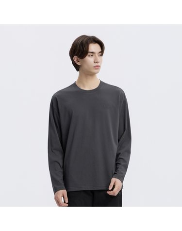 내셔널지오그래픽 N265UTS901 수피마 세미오버핏 긴팔 티셔츠 GREY