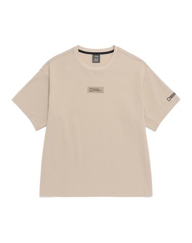 내셔널지오그래픽 남성 N262MTS570 [NRN] 네이쳐 냉감 로고 세미오버핏 반팔 티셔츠 L/BEIGE