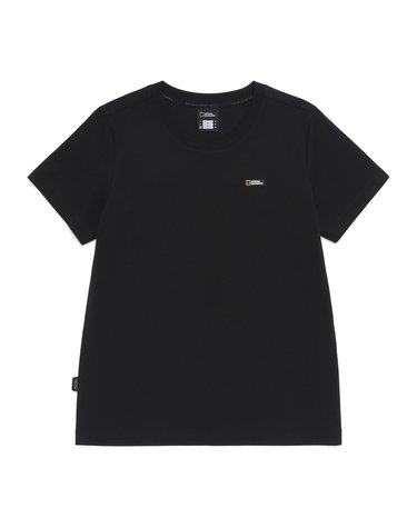 내셔널지오그래픽 N265WTS910 여성 네오디 스몰로고 반팔 티셔츠 BLACK