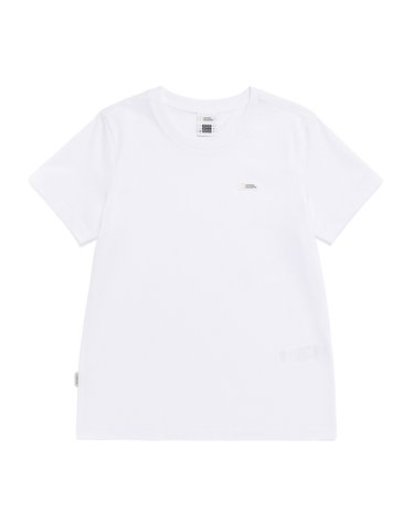 내셔널지오그래픽 N265WTS910 여성 네오디 스몰로고 반팔 티셔츠 WHITE