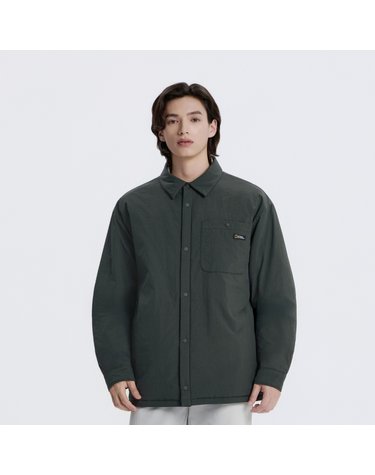 내셔널지오그래픽 N254UPD901 셔츠형 패딩 점퍼 WOOD GREY