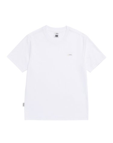 내셔널지오그래픽 N265UTS910 네오디 스몰로고 반팔 티셔츠 WHITE