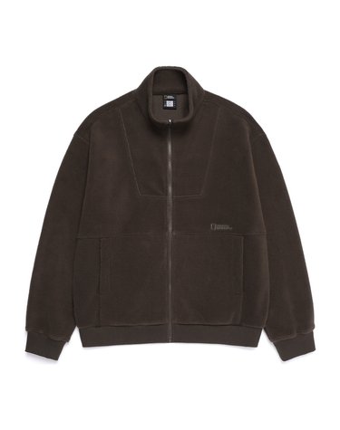 내셔널지오그래픽 N254UFT960 변형 플리스 하이넥 집업 BROWN