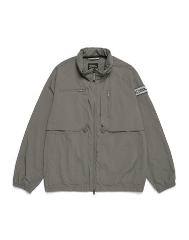 내셔널지오그래픽 N252UJP120 NRN 올오버프린트 셋업 바람막이 STONE GREY