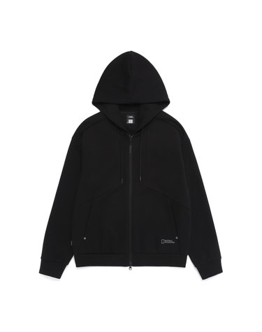 내셔널지오그래픽 N261UFT070 타킨 세미오버핏 후드 풀집업 BLACK