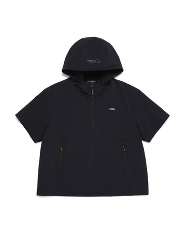 내셔널지오그래픽 N252UFT941 아델리 경량 우븐 반팔 아노락 CARBON BLACK
