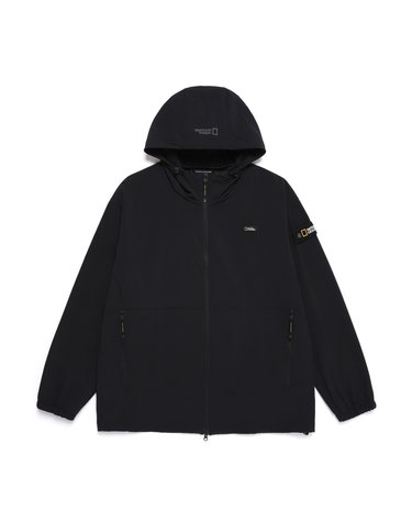 내셔널지오그래픽 N252UFT840 아델리 경량 우븐 후드 풀집업 CARBON BLACK