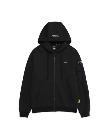 내셔널지오그래픽 N251UFT950 마게이 후드 풀집업  CARBON BLACK