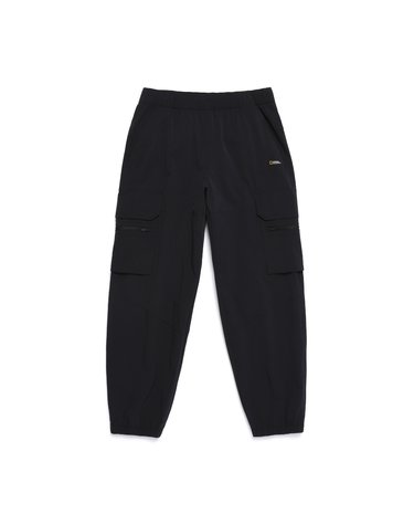 내셔널지오그래픽 N252UPT840 아델리 경량 우븐 조거 팬츠 CARBON BLACK