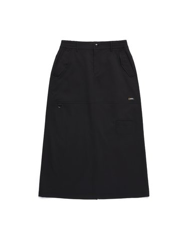 내셔널지오그래픽 내셔널지오그래픽 N251WSK020 여성 허리 밴딩 롱 스커트 CARBON BLACK
