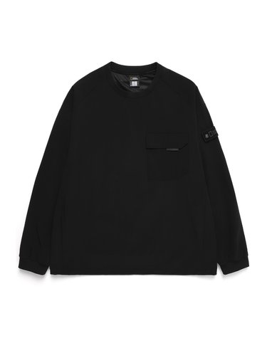 내셔널지오그래픽 남성 내셔널지오그래픽 N244MSW330 액티브 우븐 맨투맨 CARBON BLACK