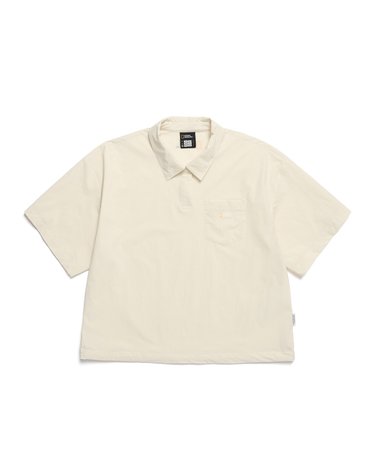 내셔널지오그래픽 N242WTS960 여성 데일리 경량 우븐 스트레치 카라티셔츠 CRYSTAL BEIGE
