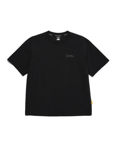 내셔널지오그래픽 N242UTS962 데일리 경량 우븐 반팔 백그래픽 티셔츠 CARBON BLACK