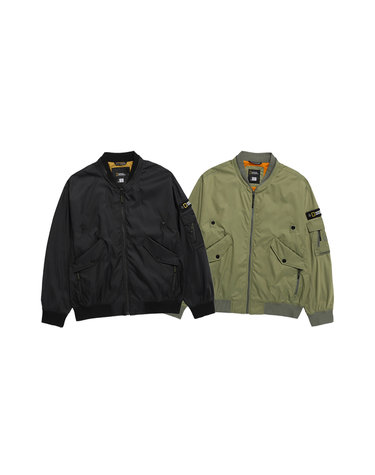 내셔널지오그래픽 남성 내셔널지오그래픽 N241MJP901 헬리아카 세미 오버핏 MA-1 항공점퍼 2종 택1