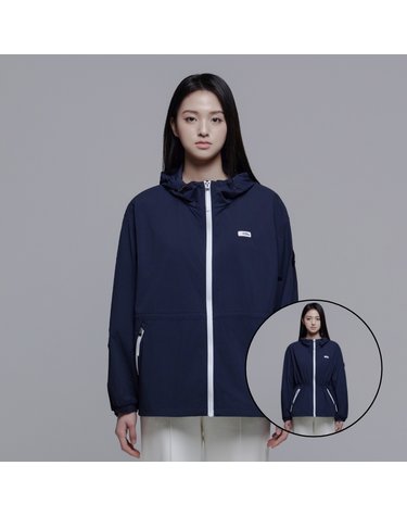 내셔널지오그래픽 N242WJP040 여성 에그레타 경량 중기장 점퍼 DEEP SEA NAVY