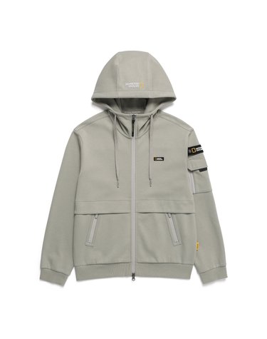 내셔널지오그래픽 N243UFT920 슐리언 소매포켓 트레이닝 후드 집업 AGATE GREY