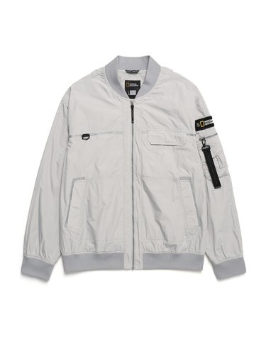 내셔널지오그래픽 N241UJP020 MA-1 항공 점퍼 ICE GREY