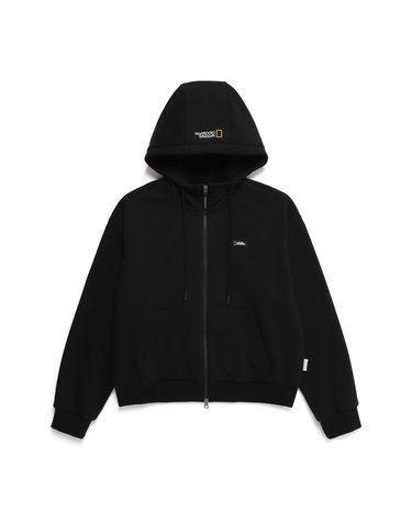 내셔널지오그래픽 N244WFT910 여성 메이든 기모 후드집업 CARBON BLACK