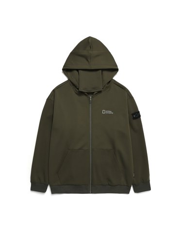 내셔널지오그래픽 남성 N241MFT220 마르카브 트레이닝 후드 집업 F KHAKI