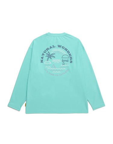 내셔널지오그래픽 N242URG640 시즌 그래픽 래쉬가드 TOPAZ GREEN